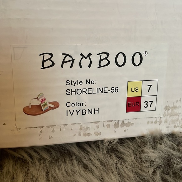 Bamboo colourful sandals. - Picture 6 of 7